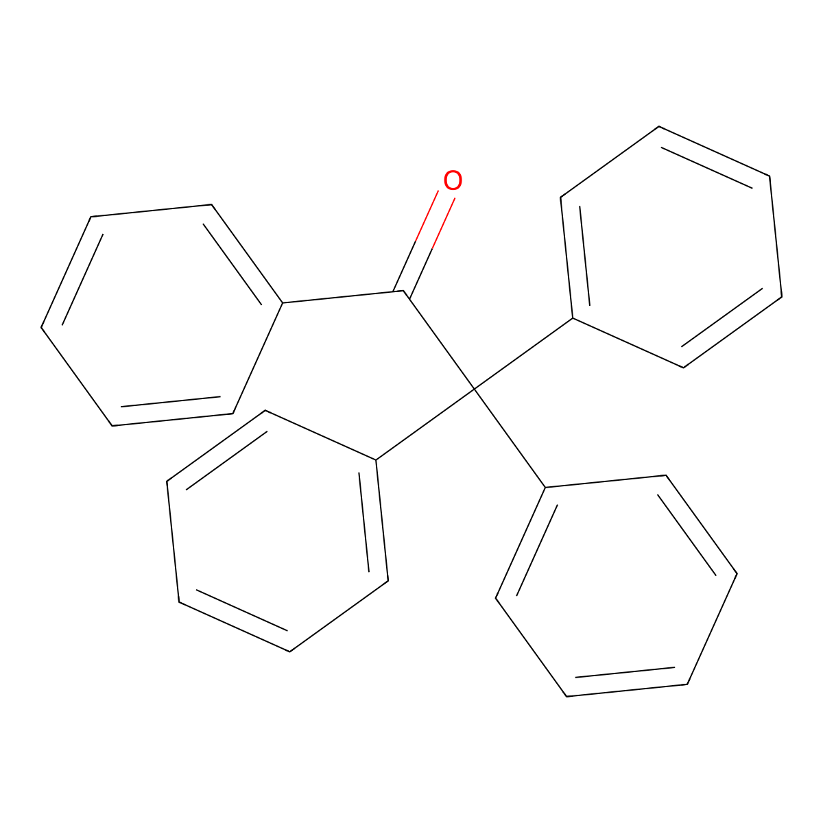 1,2,2,2-Tetraphenylethanone molecular structure, CAS 466-37-5