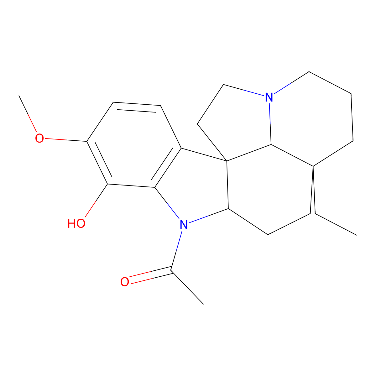 Aspidocarpine molecular structure, CAS 466-45-5