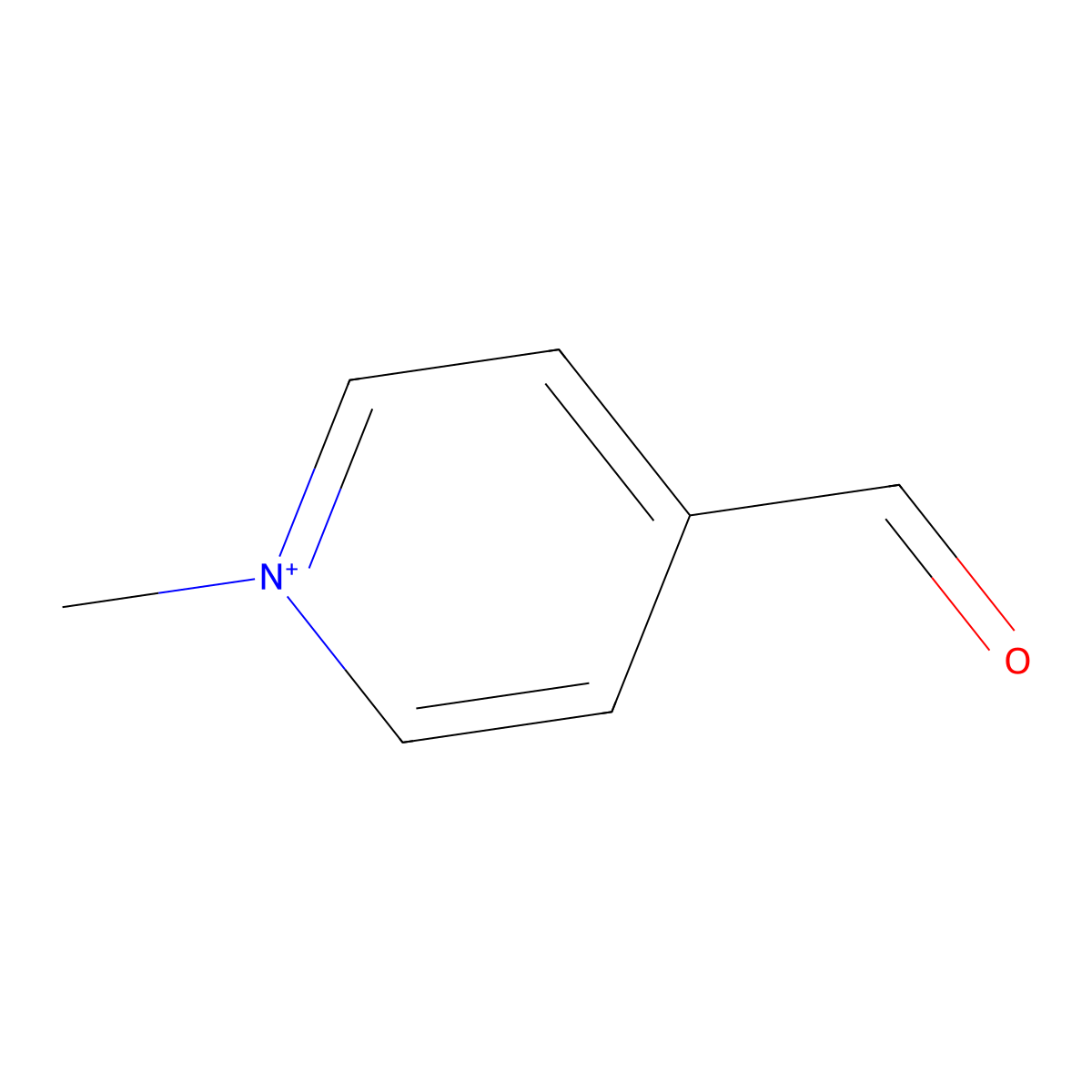 4-Formyl-1-methylpyridin-1-ium molecular structure, CAS 4662-71-9
