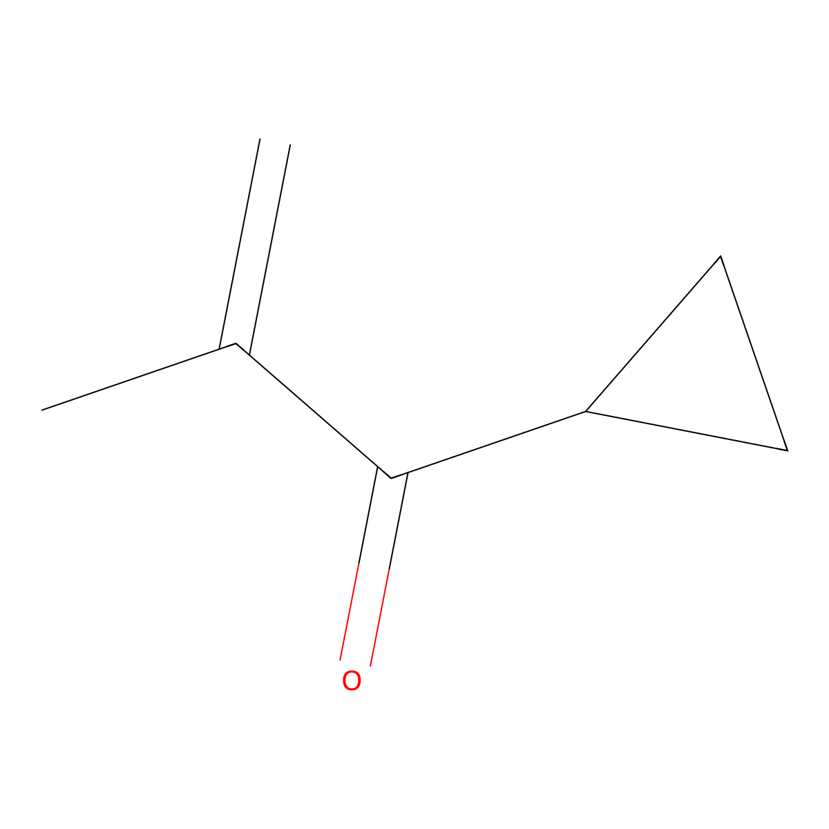 1-Cyclopropyl-2-methylprop-2-en-1-one molecular structure, CAS 4663-37-0