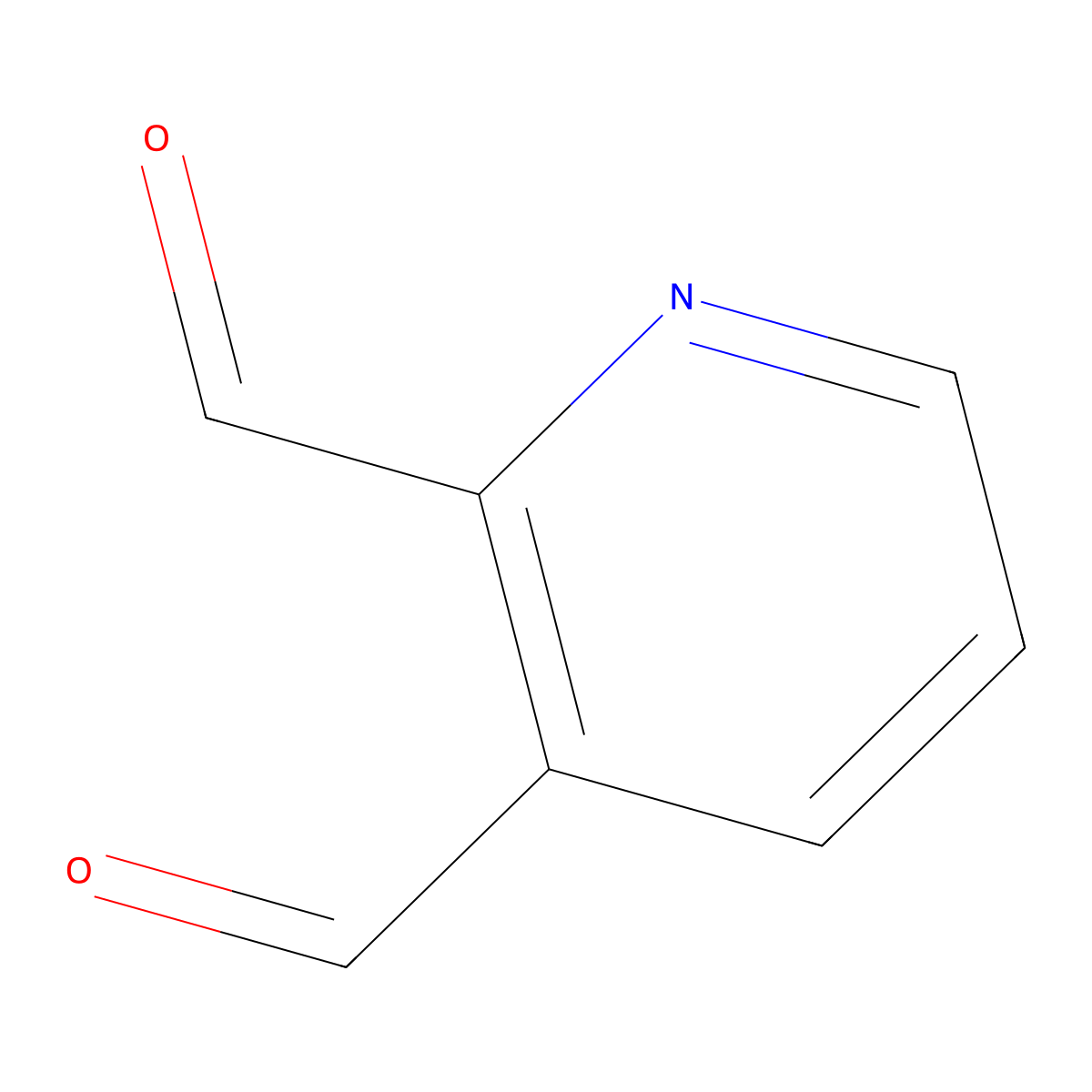 Pyridine-2,3-dicarbaldehyde molecular structure, CAS 4663-93-8