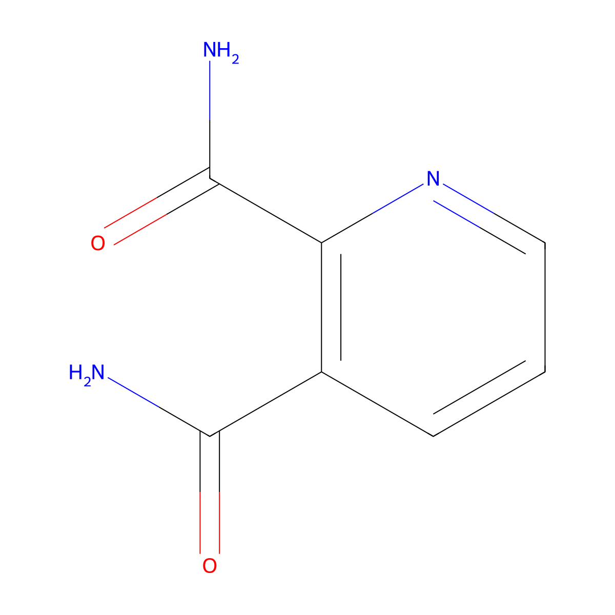 Pyridine-2,3-dicarboxamide molecular structure, CAS 4663-94-9