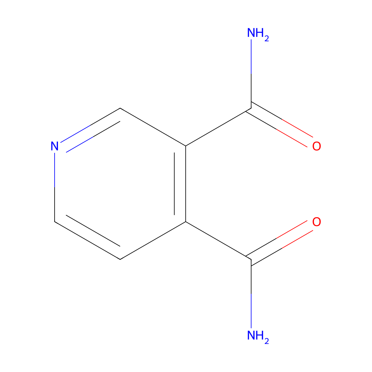 3,4-Pyridinedicarboxamide molecular structure, CAS 4663-98-3