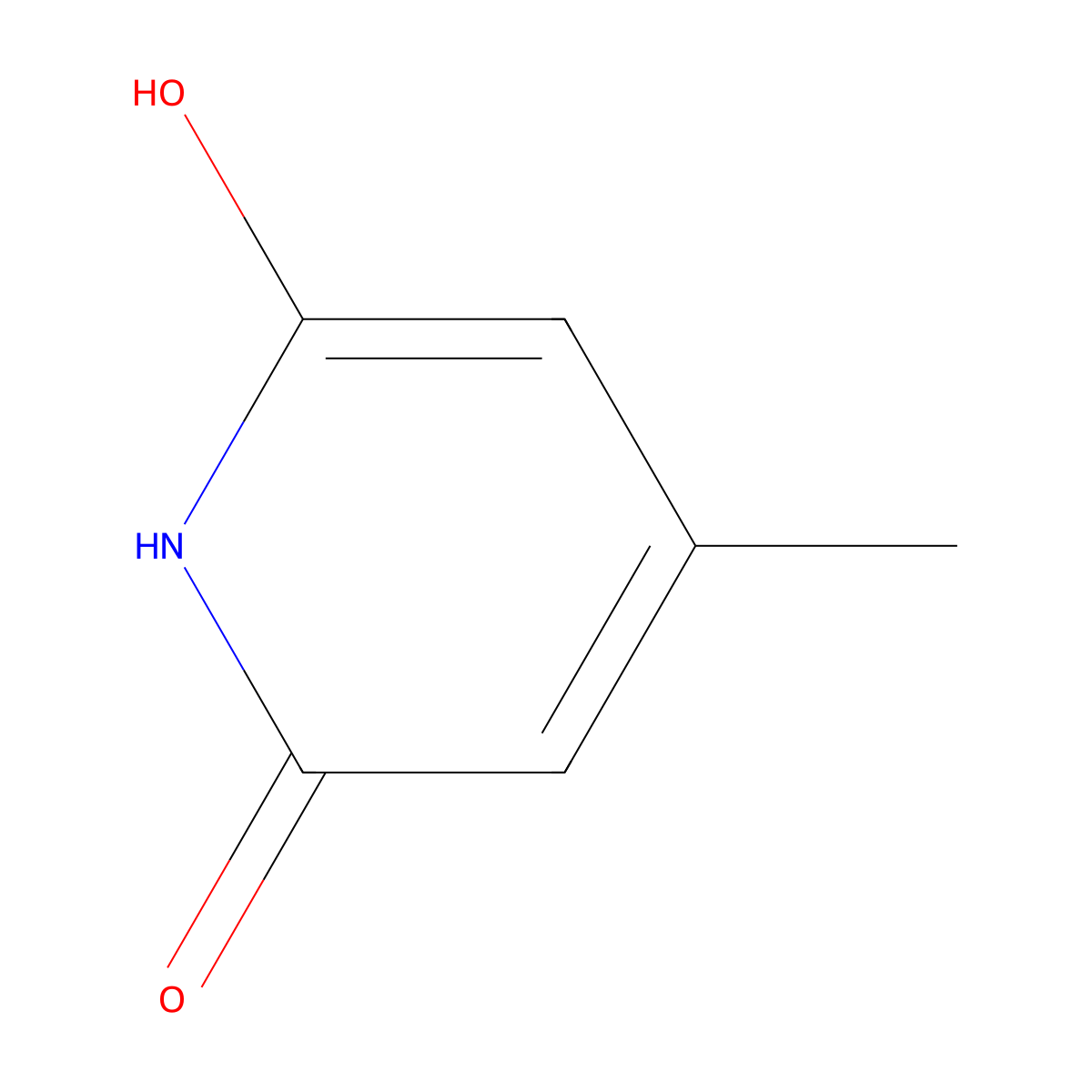 2,6-Dihydroxy-4-methylpyridine molecular structure, CAS 4664-16-8
