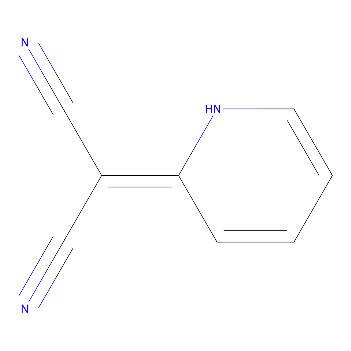 2-(1,2-Dihydropyridin-2-ylidene)propanedinitrile molecular structure, CAS 4664-21-5