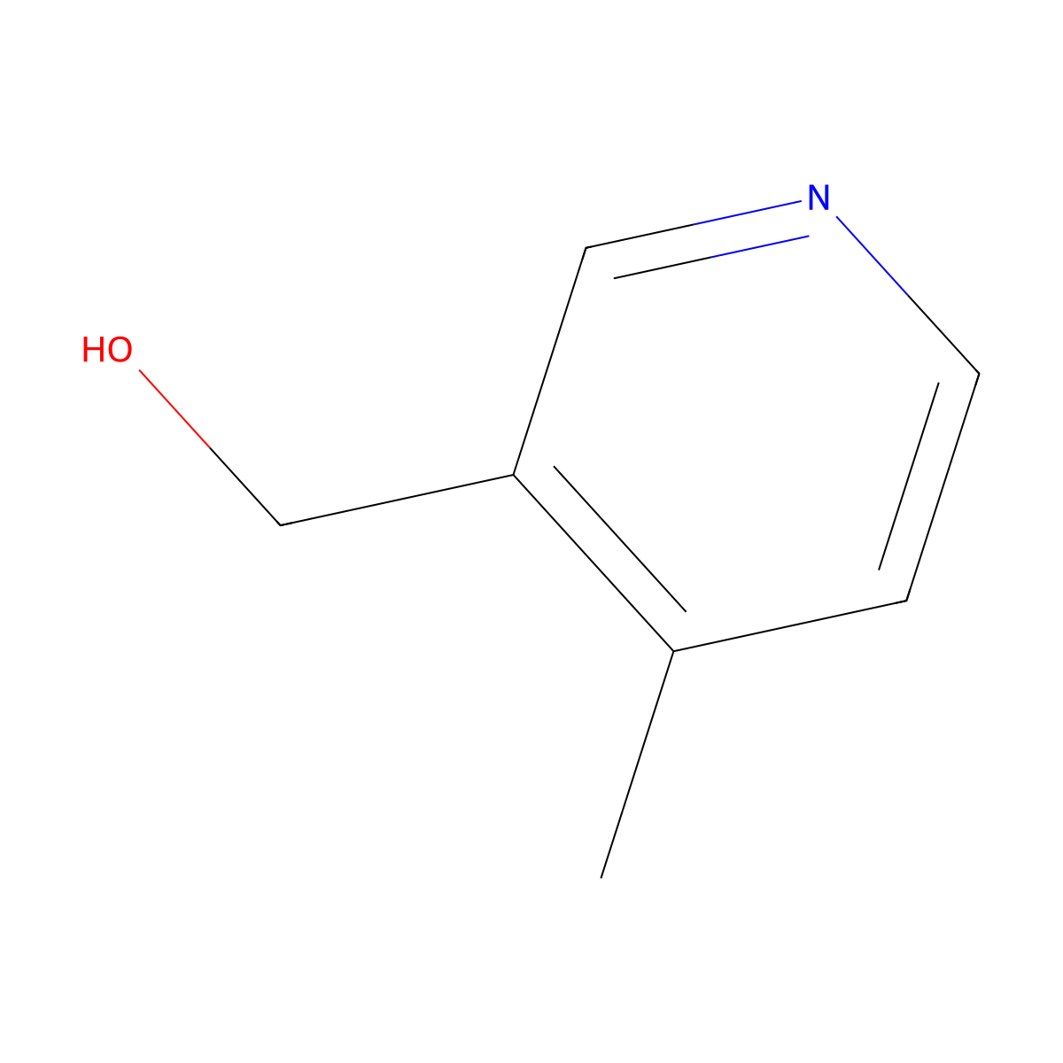 (4-Methylpyridin-3-yl)methanol molecular structure, CAS 4664-27-1