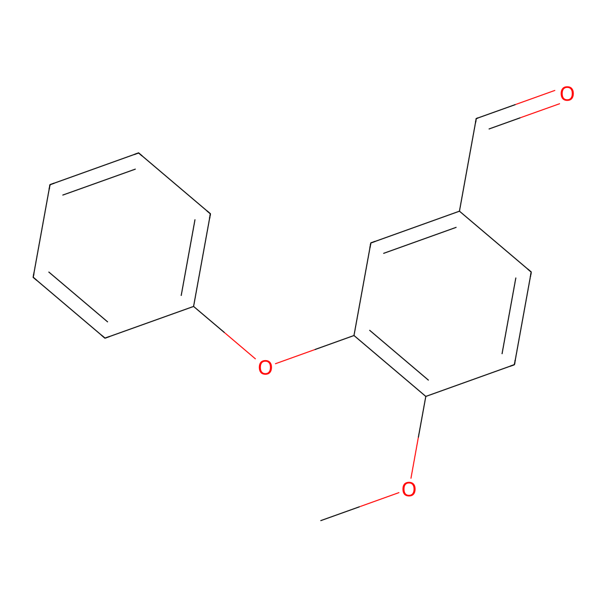 4-Methoxy-3-phenoxybenzaldehyde molecular structure, CAS 4664-64-6