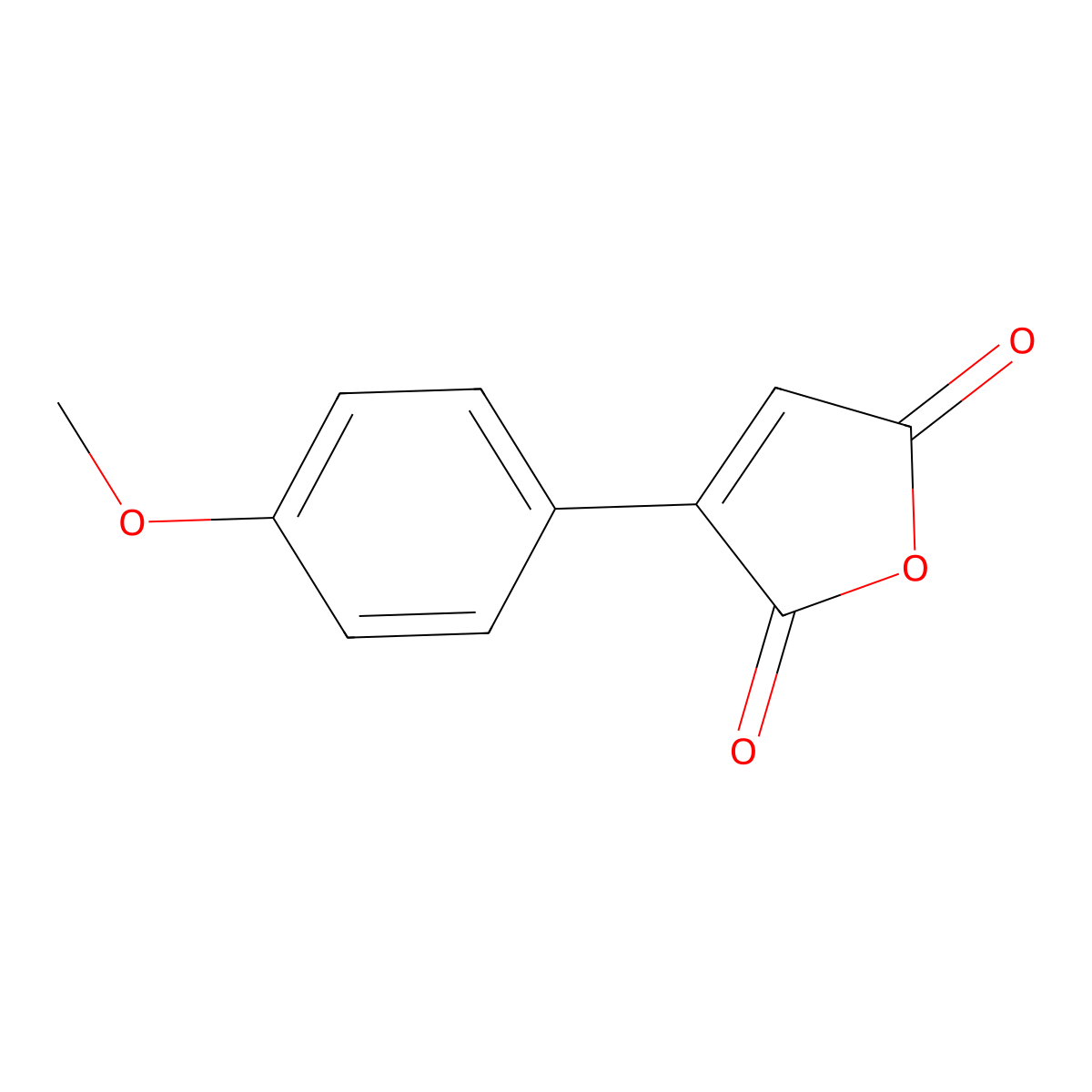 3-(4-Methoxyphenyl)furan-2,5-dione molecular structure, CAS 4665-00-3
