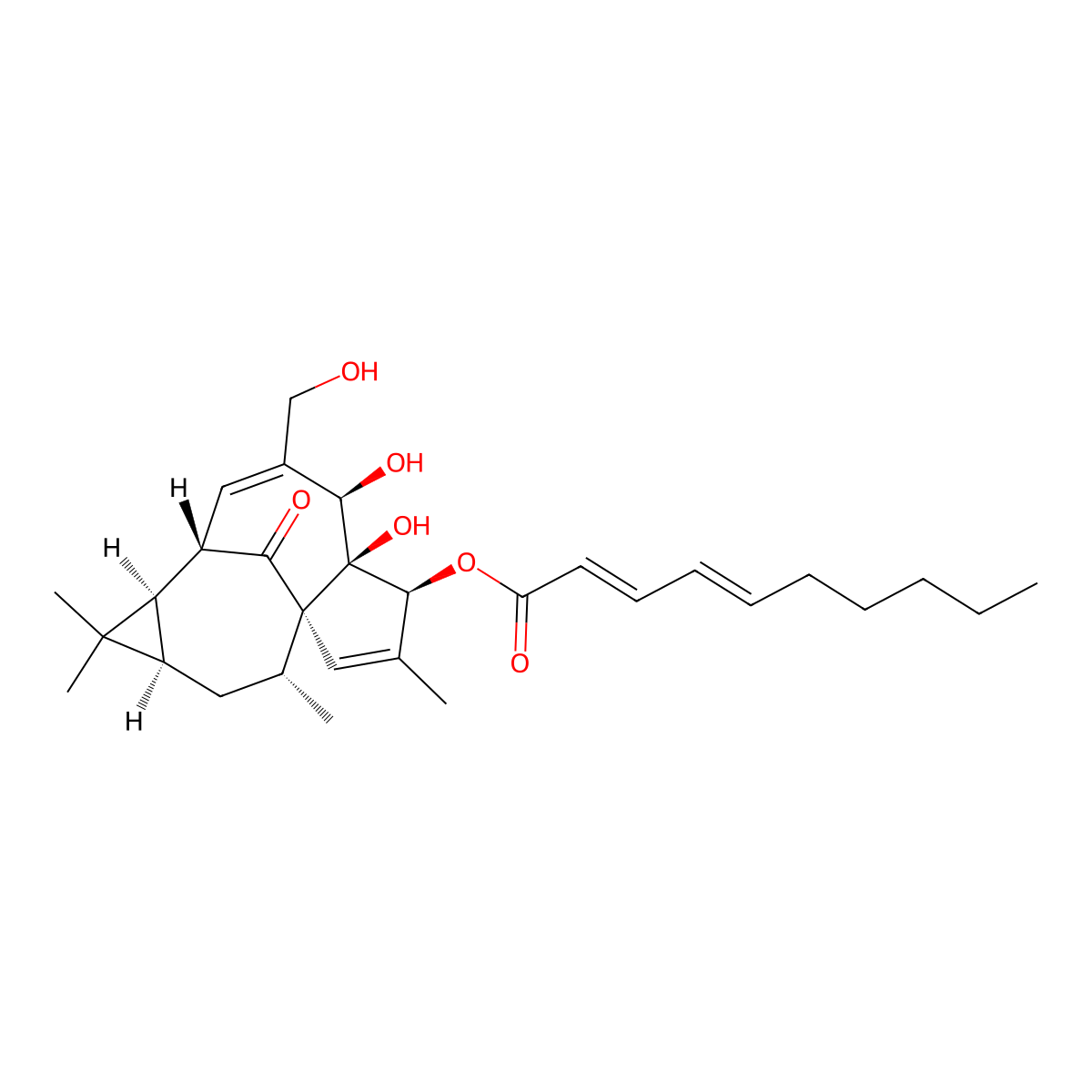 3-O-(2'E,4'E-Decadienoyl)-ingenol molecular structure, CAS 466663-11-6