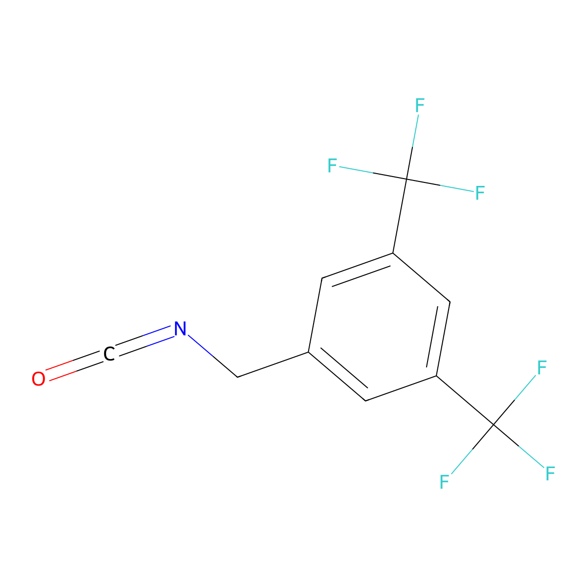 1-(Isocyanatomethyl)-3,5-bis(trifluoromethyl)benzene molecular structure, CAS 466671-36-3