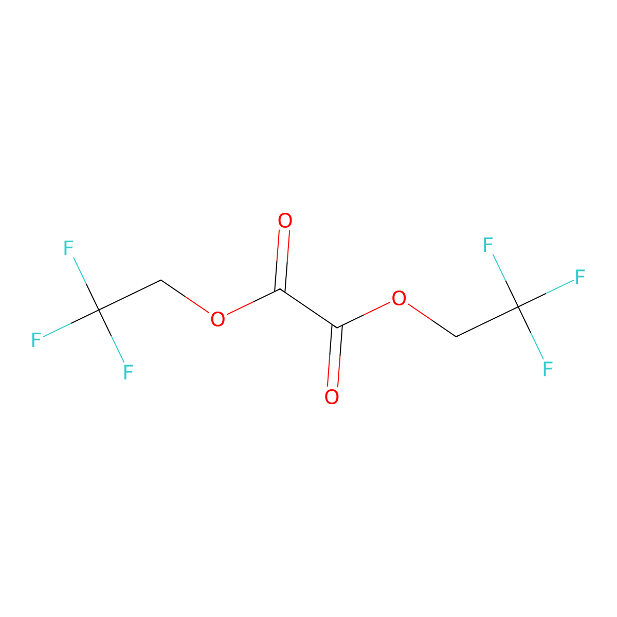 Bis(2,2,2-trifluoroethyl) oxalate molecular structure, CAS 466684-90-2
