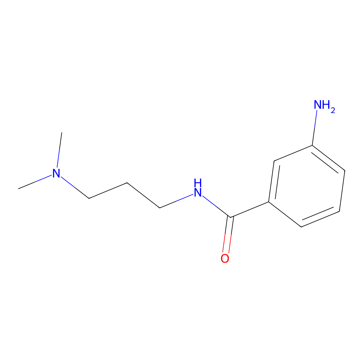 3-amino-N-(3-(dimethylamino)propyl)benzamide molecular structure, CAS 466694-64-4