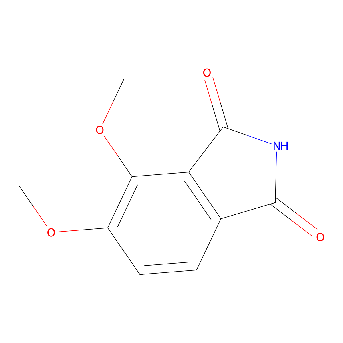 4,5-Dimethoxy-1H-isoindole-1,3(2H)-dione molecular structure, CAS 4667-74-7