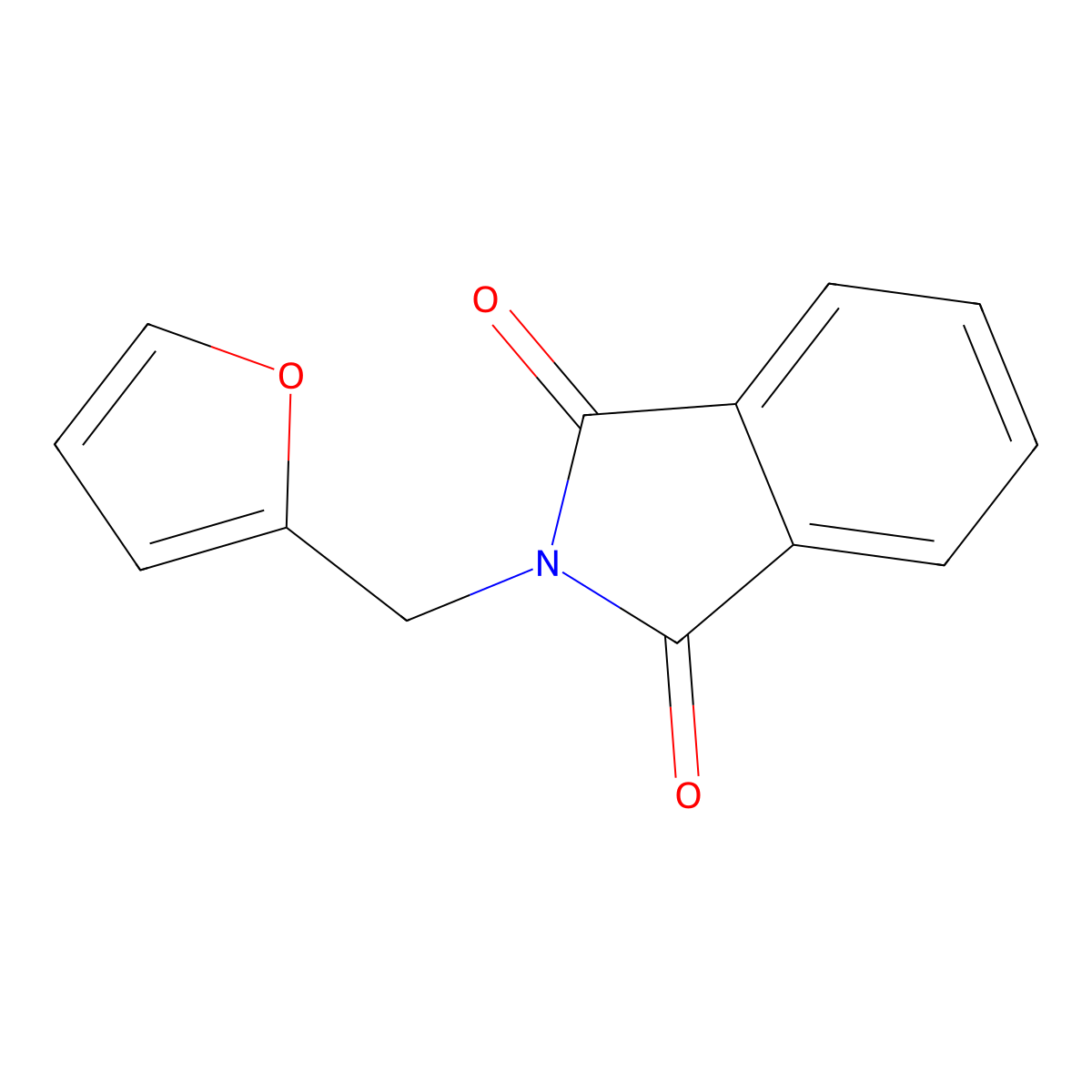 2-(2-furylmethyl)-1H-isoindole-1,3(2H)-dione molecular structure, CAS 4667-83-8