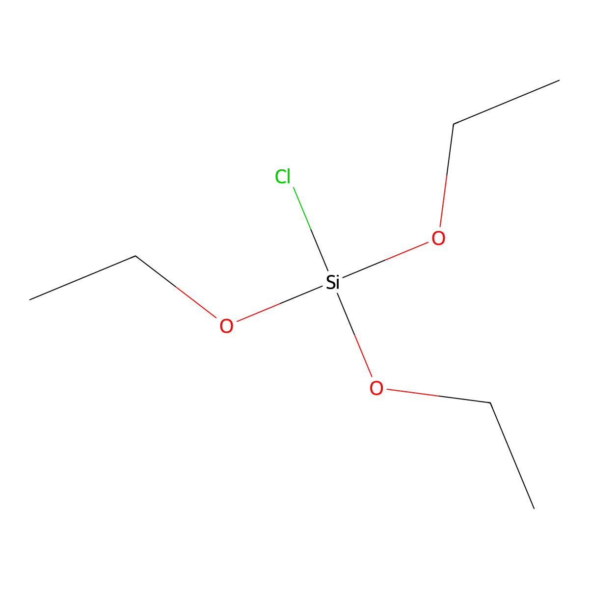 Triethoxychlorosilane molecular structure, CAS 4667-99-6