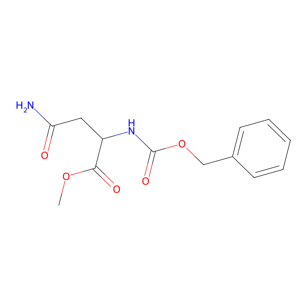 Z-Asn-ome molecular structure, CAS 4668-37-5