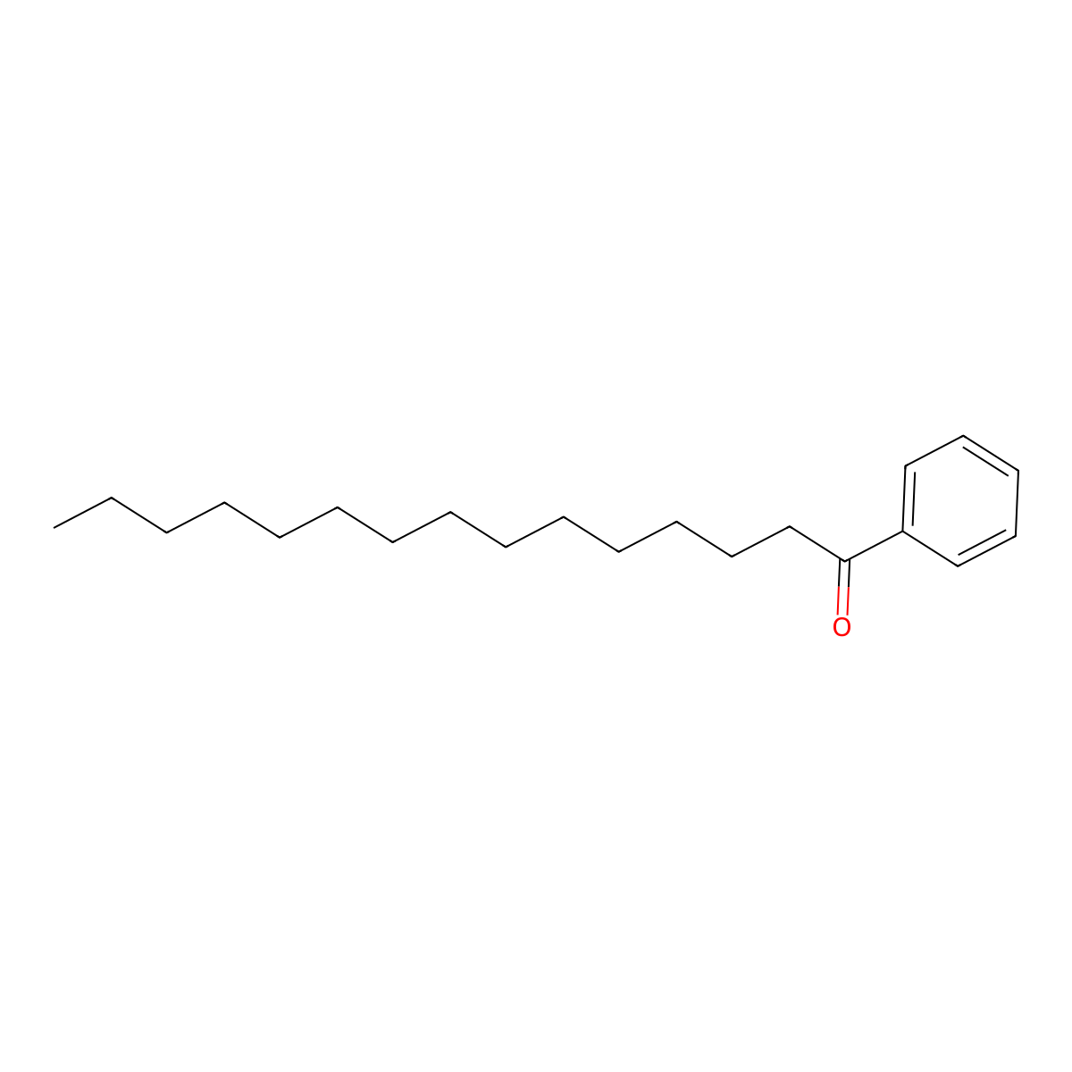 Pentadecanophenone molecular structure, CAS 4669-04-9