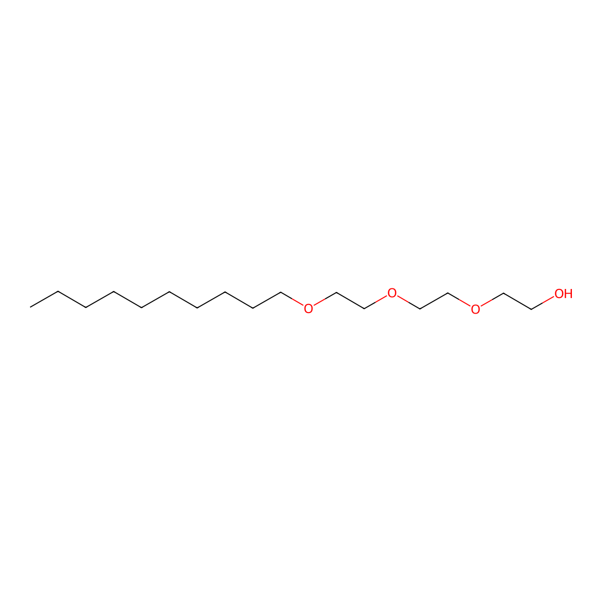 Deceth-3 molecular structure, CAS 4669-23-2