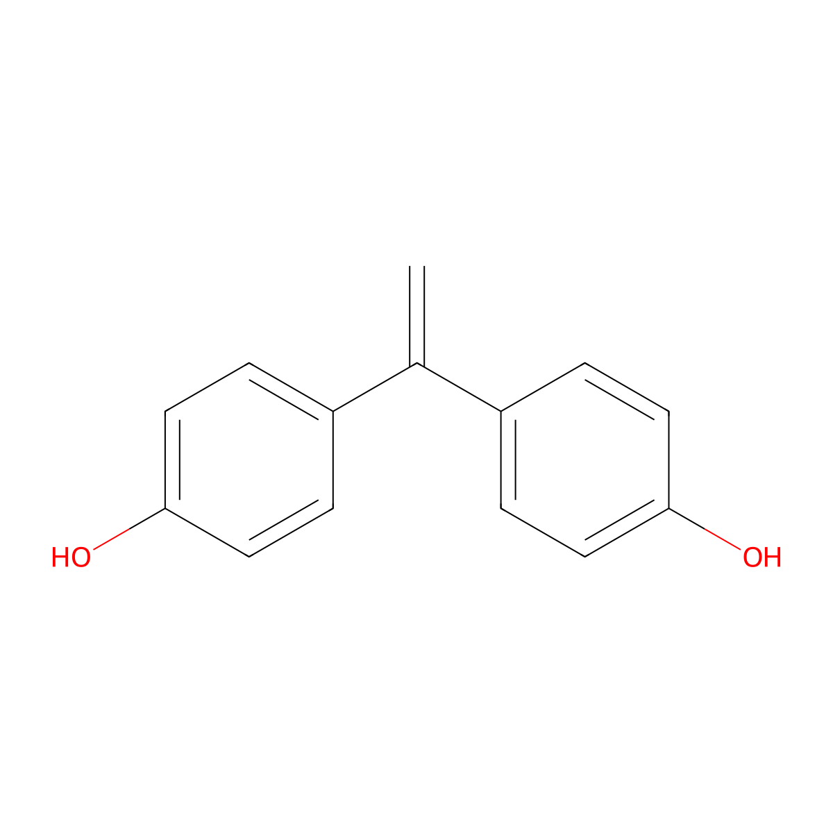 4,4'-Vinylidenediphenol molecular structure, CAS 46699-50-7