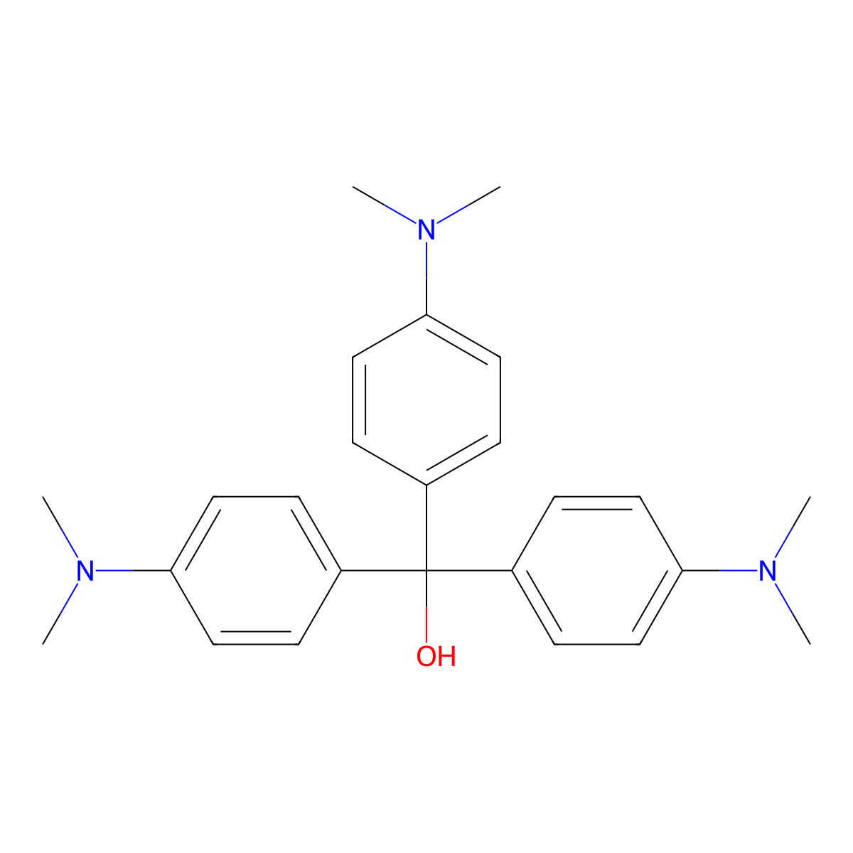 C.I. 42555:1 molecular structure, CAS 467-63-0