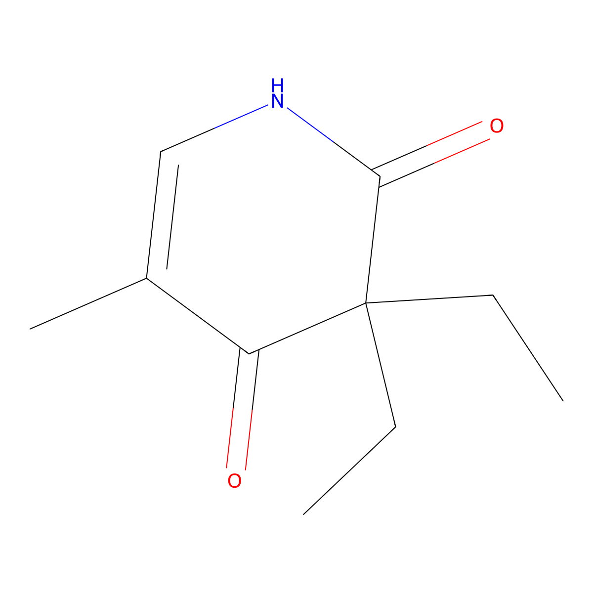 5-Methylpyrithyldione molecular structure, CAS 467-90-3