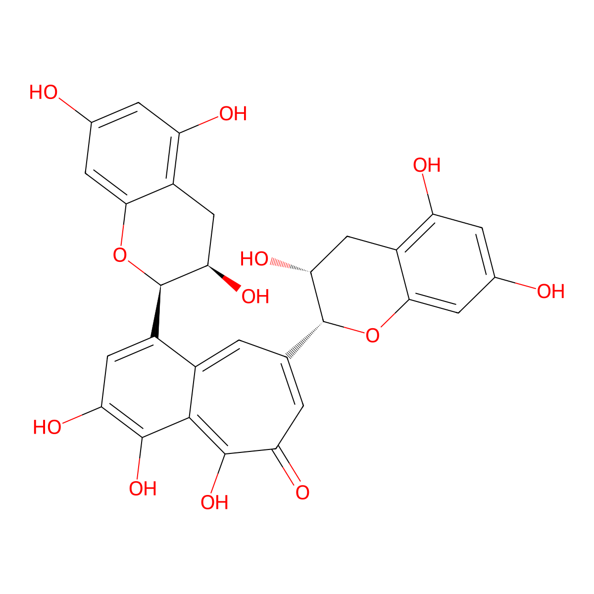 Theaflavin (Standard) molecular structure, CAS 4670-05-7