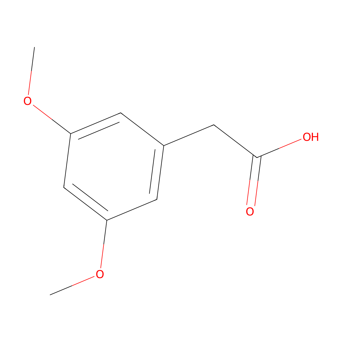 (3,5-Dimethoxyphenyl)acetic acid molecular structure, CAS 4670-10-4
