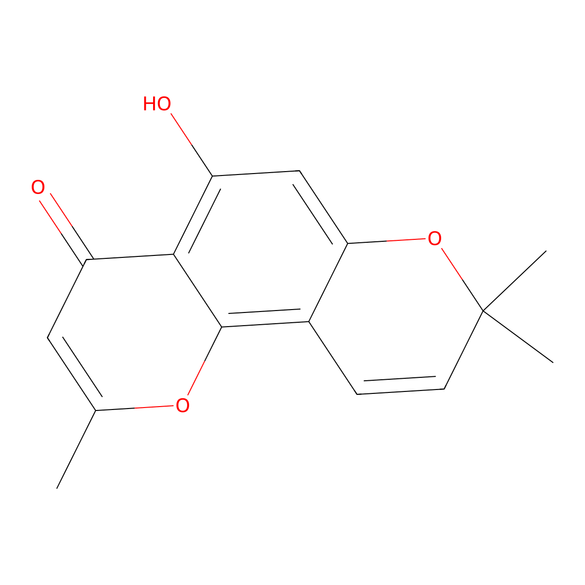 Alloptaeroxylin molecular structure, CAS 4670-29-5