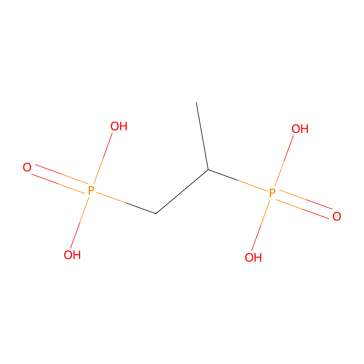 Propylenediphosphonic acid molecular structure, CAS 4671-82-3