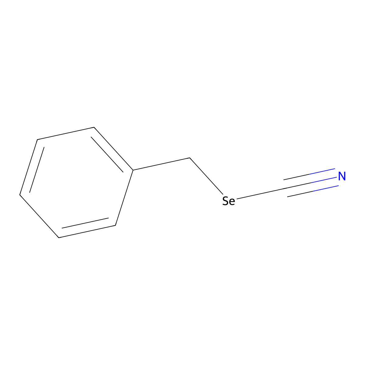 Benzyl selenocyanate molecular structure, CAS 4671-93-6