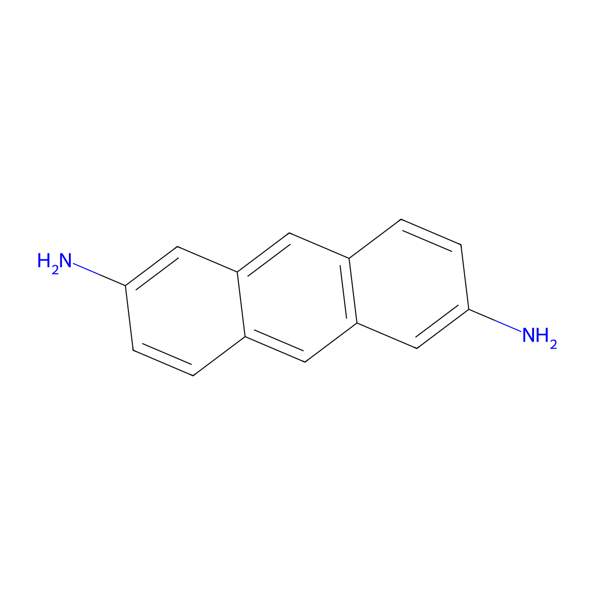 Anthracene-2,6-diamine molecular structure, CAS 46710-42-3