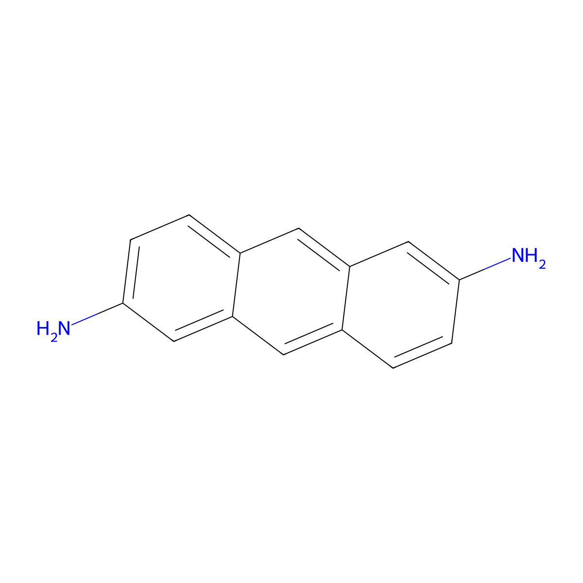 Anthracene-2,6-diamine molecular structure, CAS 46710-42-3