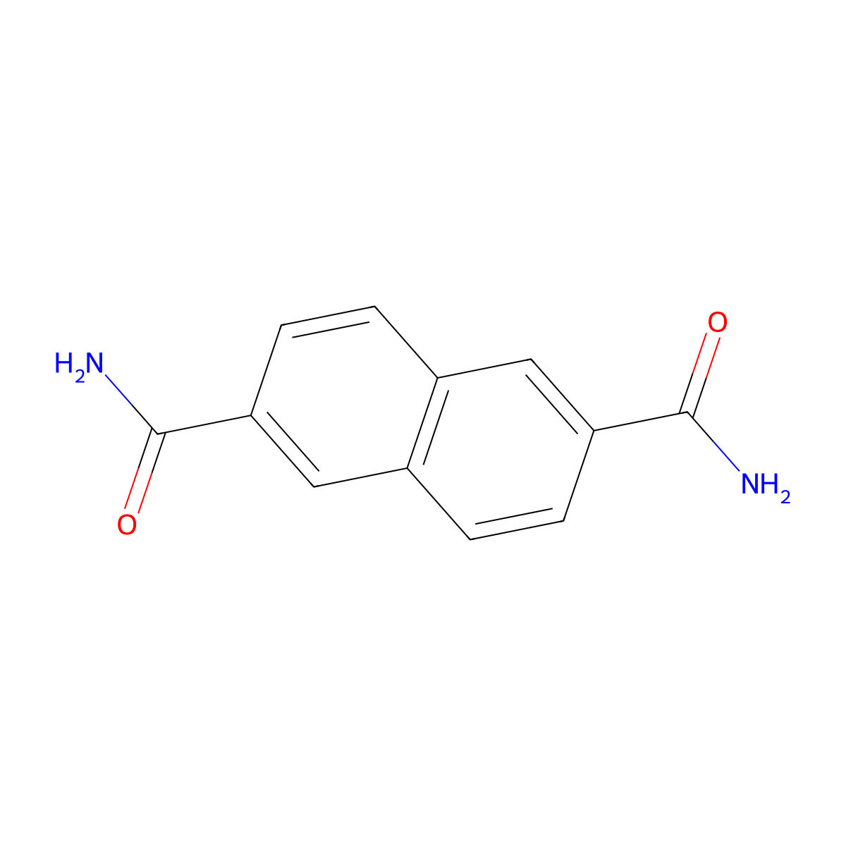 2,6-Naphthalenedicarboxamide molecular structure, CAS 46711-49-3
