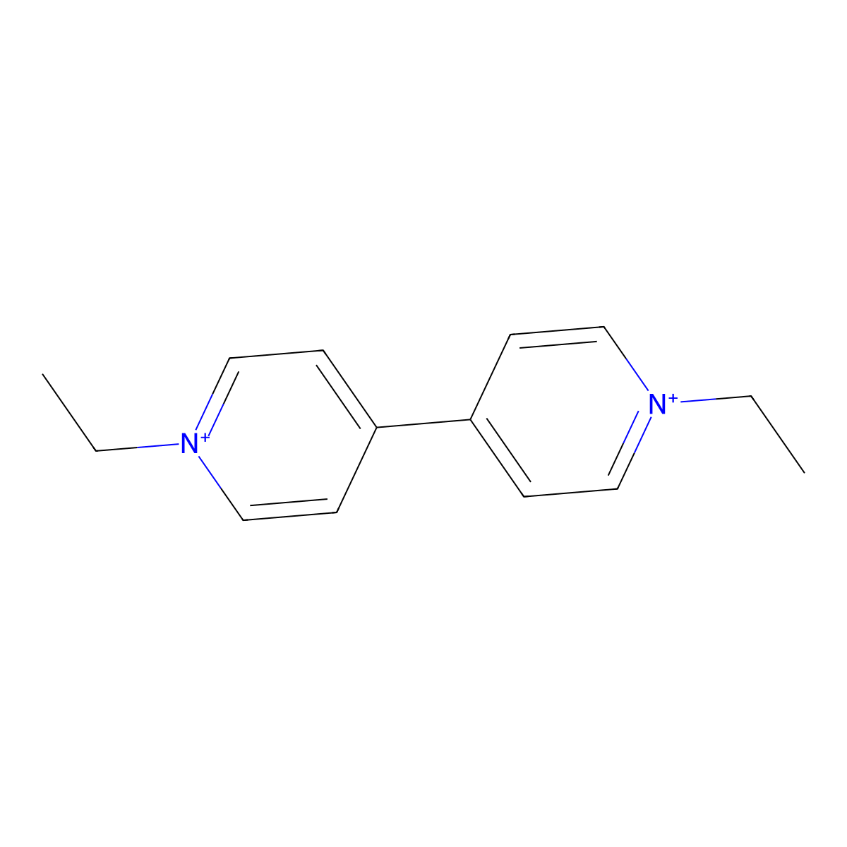 Ethylviologen molecular structure, CAS 46713-38-6