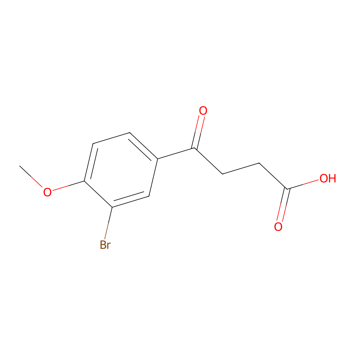 4-(3-Bromo-4-methoxyphenyl)-4-oxobutanoic acid molecular structure, CAS 46719-55-5