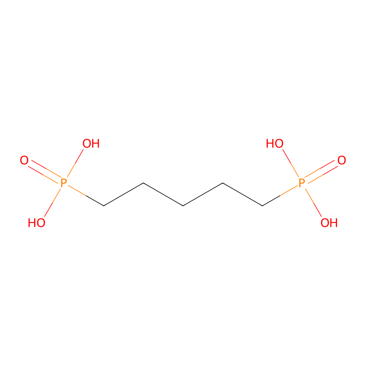 1,5-Pentylenediphosphonic Acid molecular structure, CAS 4672-25-7