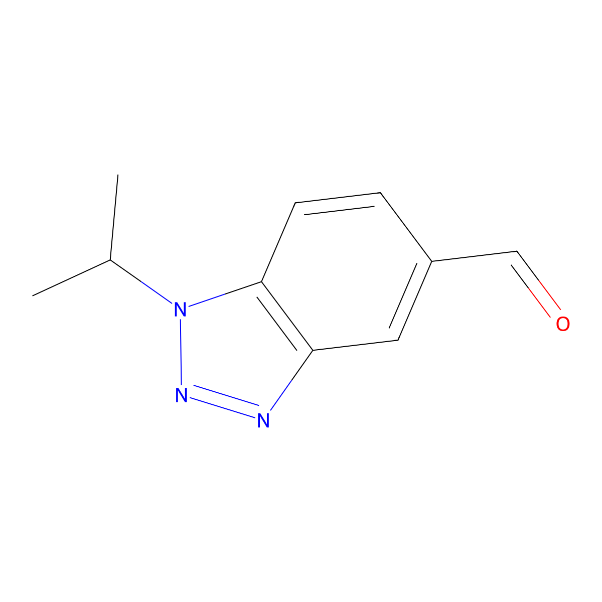1-Isopropyl-1H-benzo[D][1,2,3]triazole-5-carbaldehyde molecular structure, CAS 467235-07-0