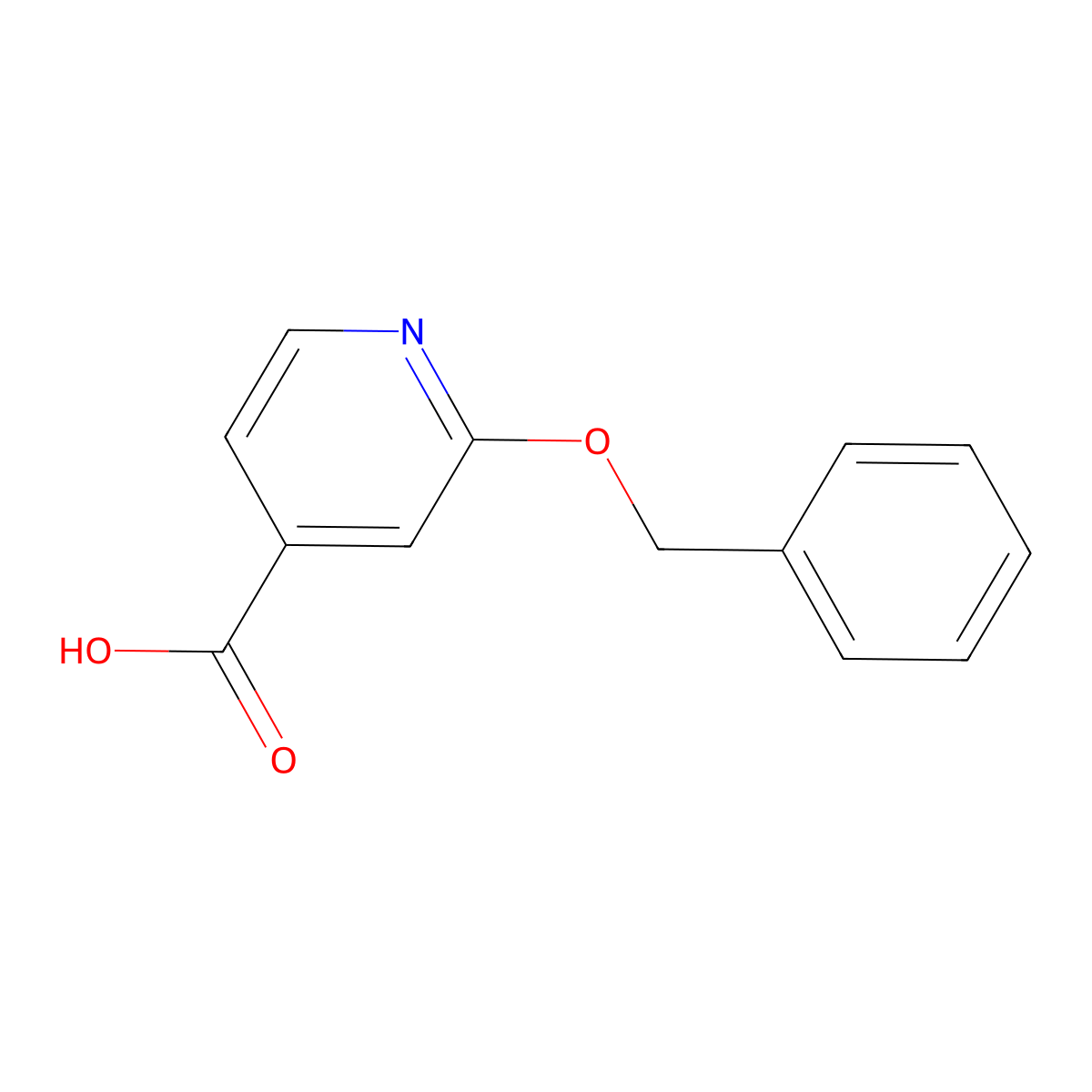 2-(Benzyloxy)pyridine-4-carboxylic acid molecular structure, CAS 467236-25-5