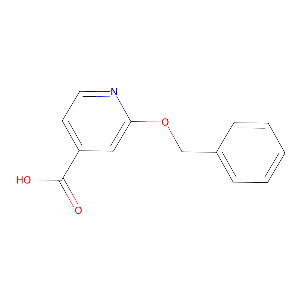 2-(Benzyloxy)pyridine-4-carboxylic acid molecular structure, CAS 467236-25-5