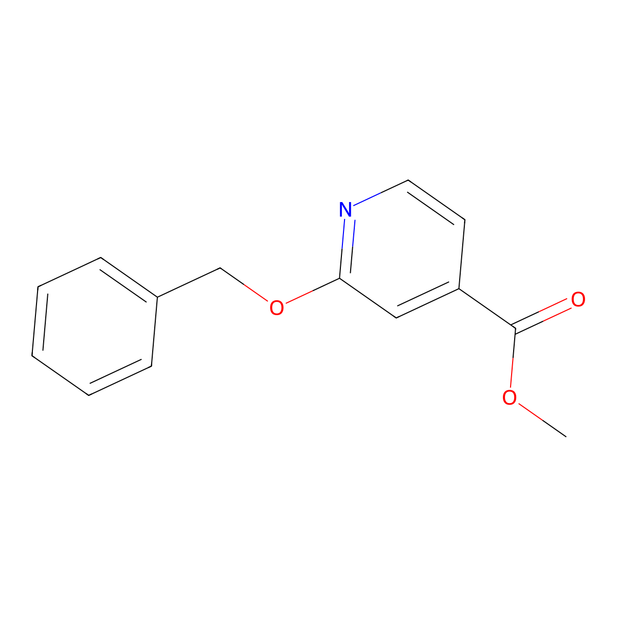 Methyl 2-(benzyloxy)isonicotinate molecular structure, CAS 467236-26-6