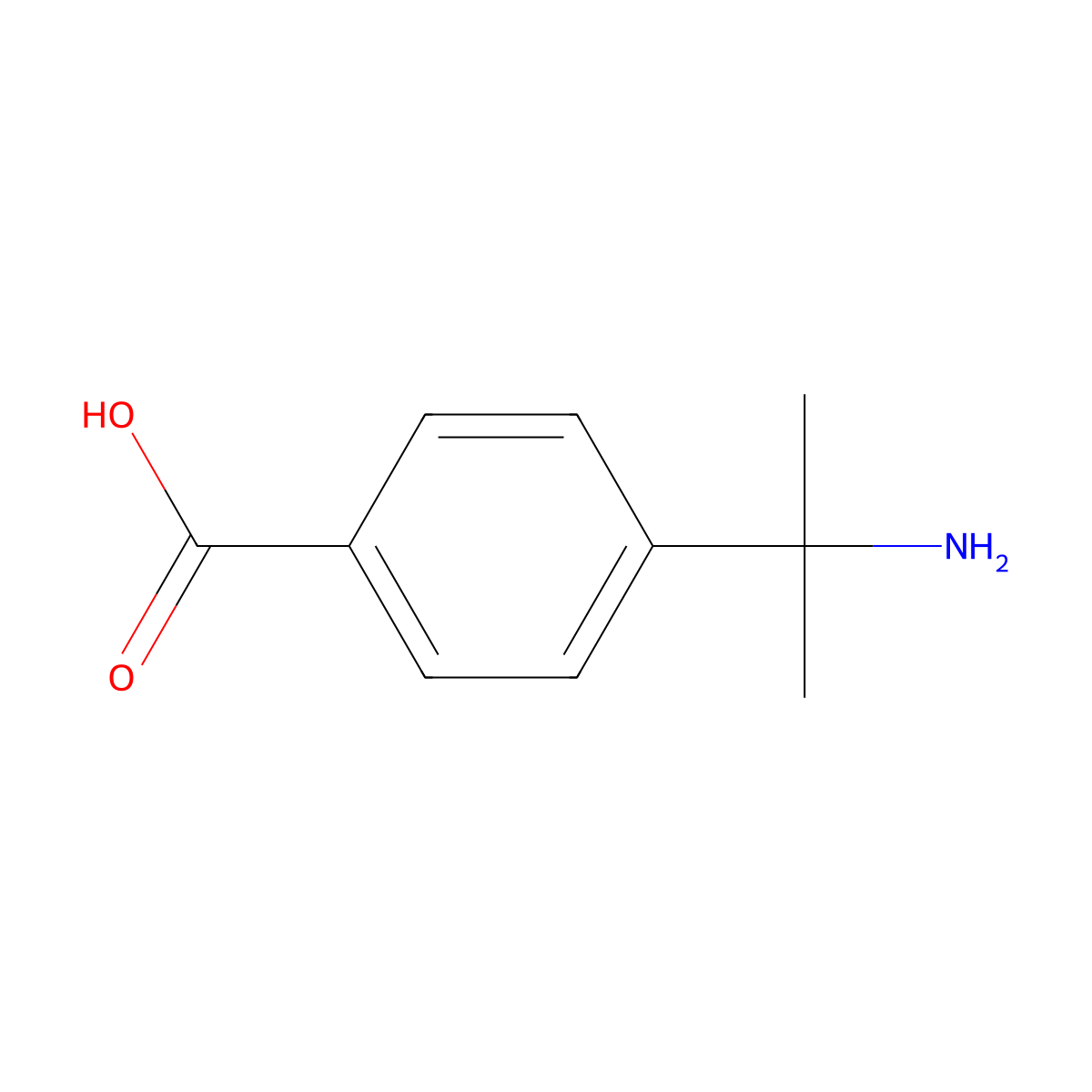 4-(2-Aminopropan-2-yl)benzoic acid molecular structure, CAS 467248-57-3