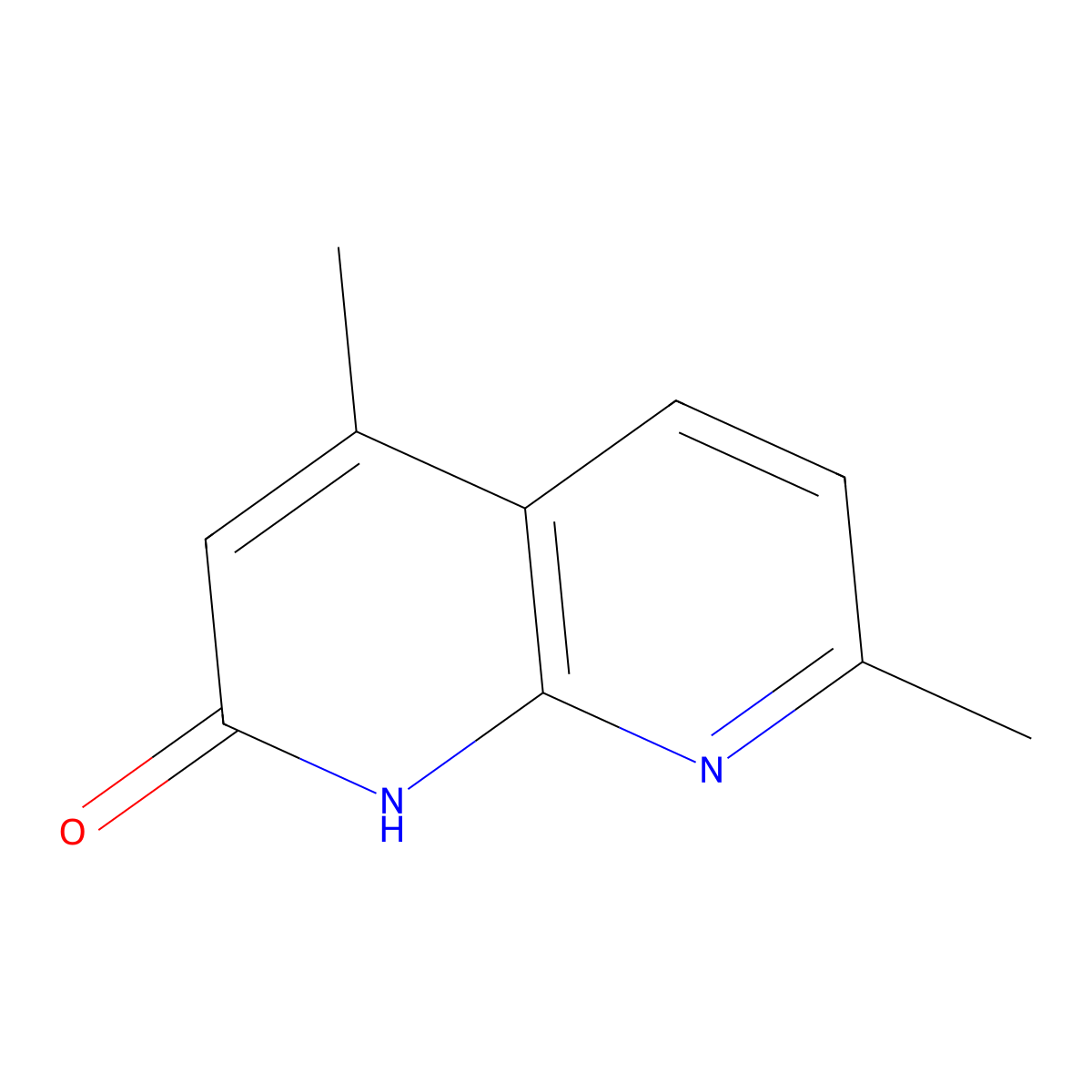 4,7-Dimethyl-1,8-naphthyridin-2(1H)-one molecular structure, CAS 467251-12-3