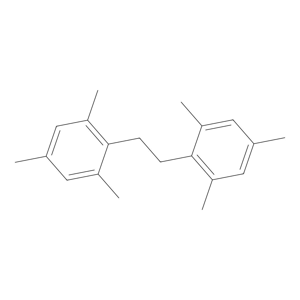 1,2-Di(2,4,6-trimethylphenyl)ethane molecular structure, CAS 4674-23-1