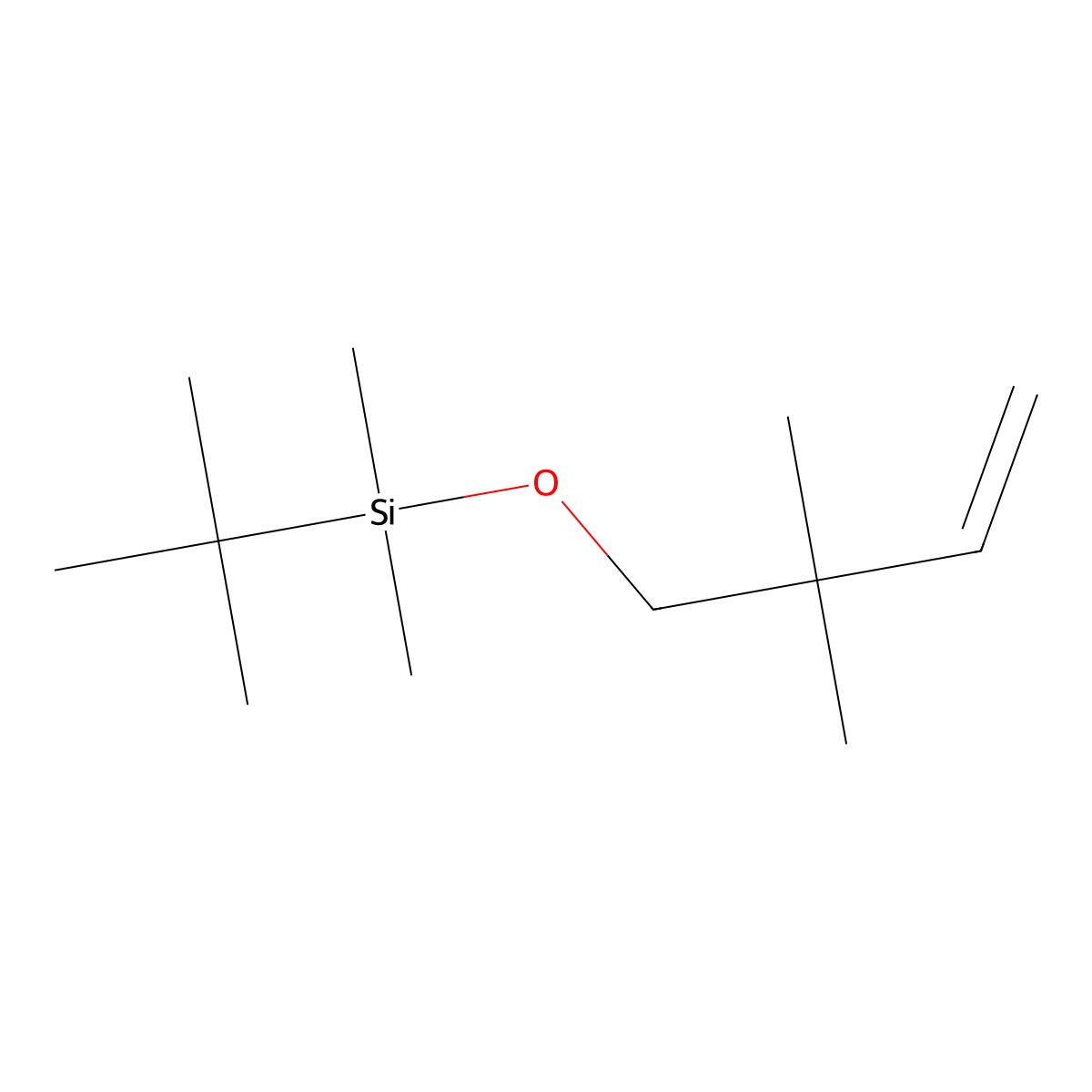 tert-Butyl((2,2-dimethylbut-3-en-1-yl)oxy)dimethylsilane molecular structure, CAS 467419-84-7