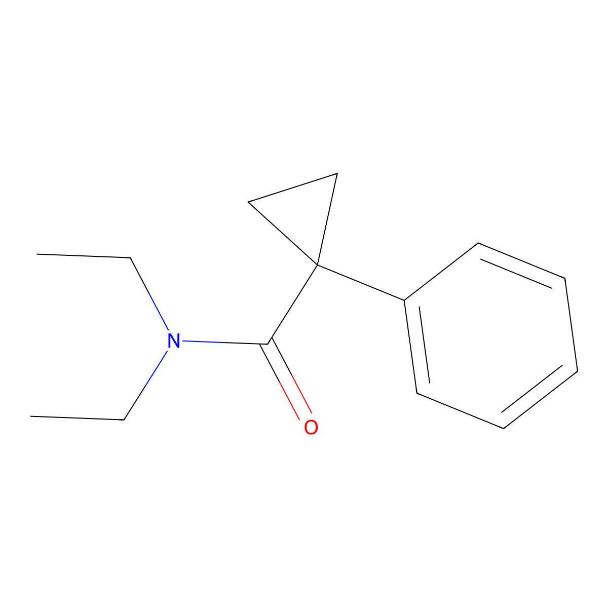N,N-Diethyl-1-phenylcyclopropanecarboxamide molecular structure, CAS 467426-72-8