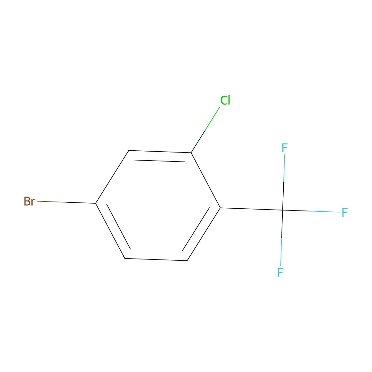 4-Bromo-2-chlorobenzotrifluoride molecular structure, CAS 467435-07-0