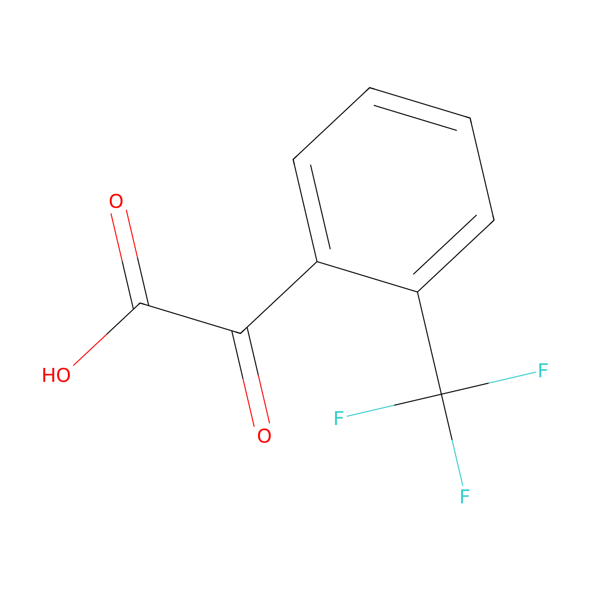 2-(Trifluoromethyl)benzoylformic acid molecular structure, CAS 467435-08-1
