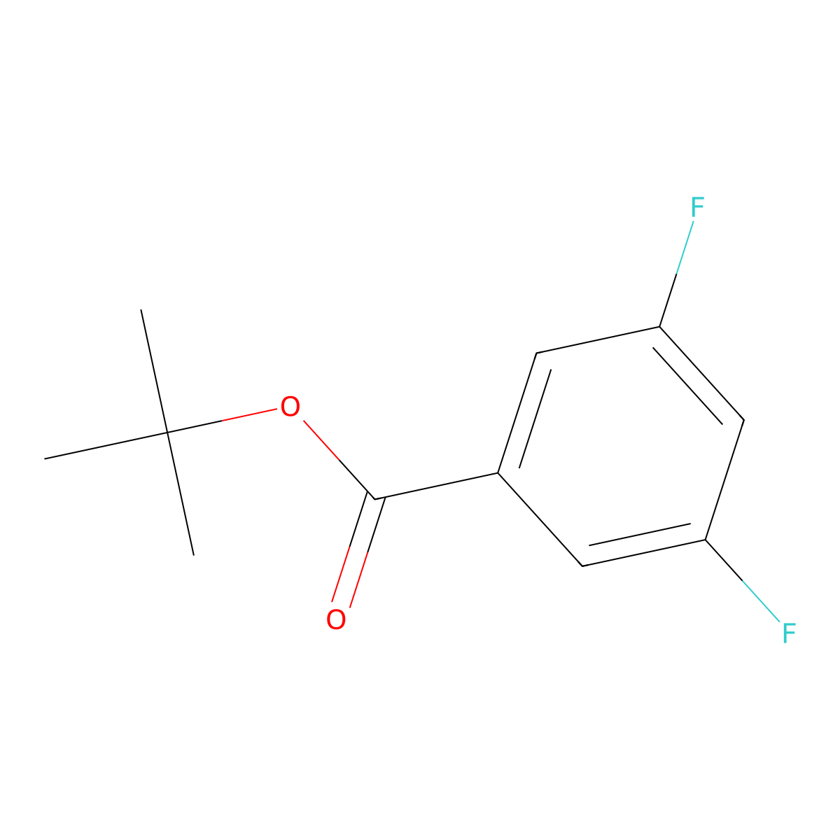 Tert-butyl 3,5-difluorobenzoate molecular structure, CAS 467442-11-1