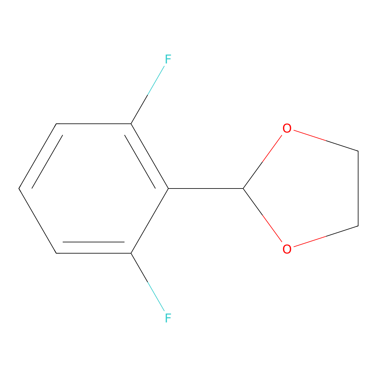 2-(2,6-Difluorophenyl)1,3-dioxolane molecular structure, CAS 467442-18-8