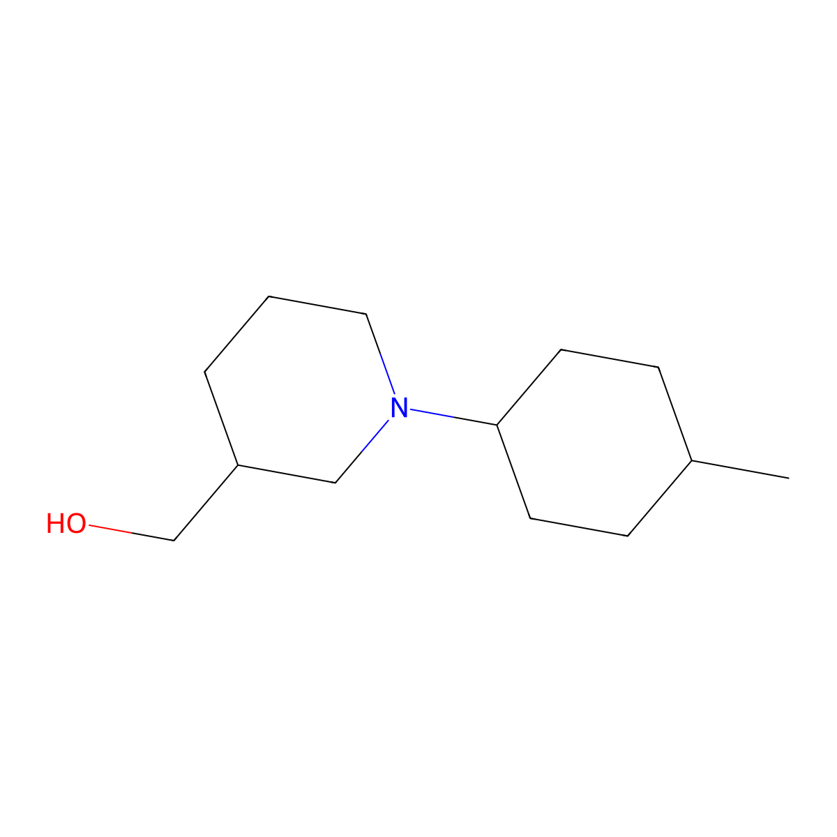 [1-(4-Methylcyclohexyl)piperidin-3-yl]methanol molecular structure, CAS 467443-70-5